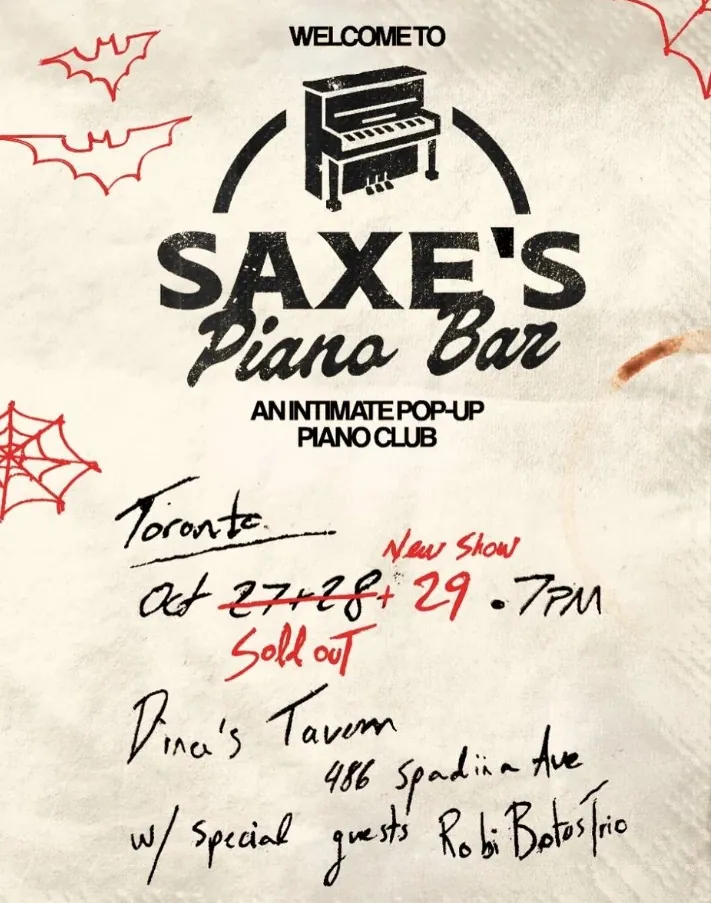 JP Saxe With Support From Robi Botos Trio (SOLD OUT) at Dina's Tavern