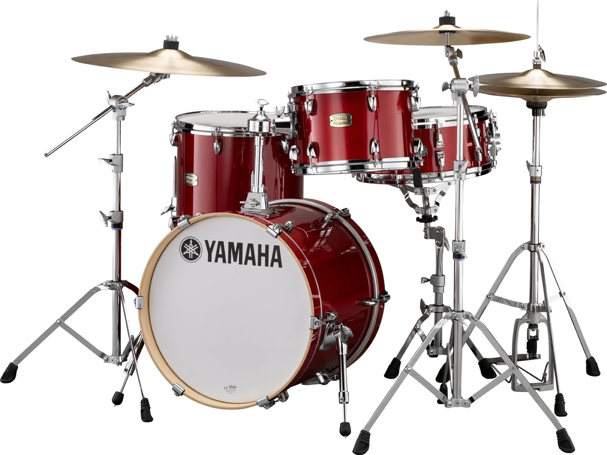 Yamaha Stage Custom Bop · SBP8F3CR · Cranberry Red · 18-inch kick · 3-piece shell pack