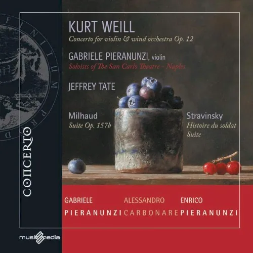 Portada de Concerto for Violin & Wind Orchestra Op. 12; Suite Op. 157b; Histoire du soldat Suite