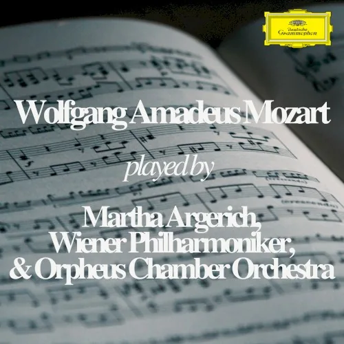 Portada de Mozart played by Martha Argerich, Wiener Philharmoniker & Orpheus Chamber Orchestra