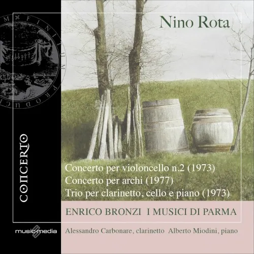 Portada de Concerto per violoncello n. 2 / Concerto per archi / Trio per clarinetto, cello e piano