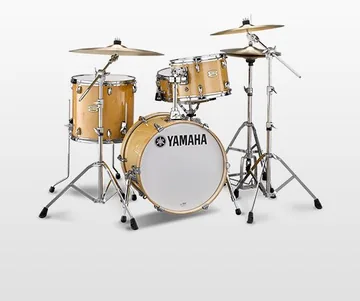 Yamaha Stage Custom Bop · Acabado Natural Wood · accesorios ilustrados