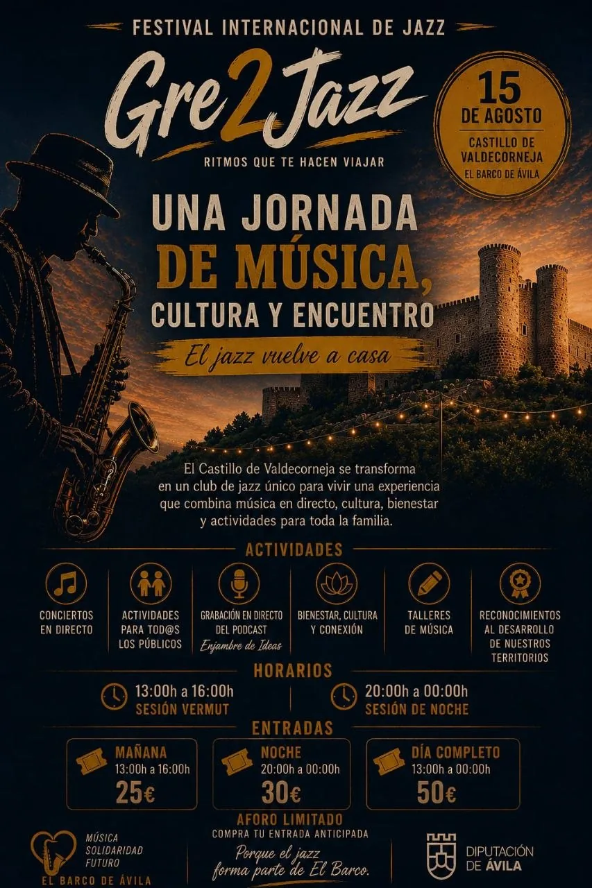 Cartel oficial del Festival Gre2Jazz 2026