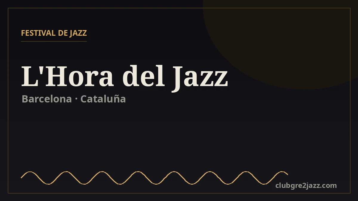 L'Hora del Jazz, festival de jazz en Barcelona