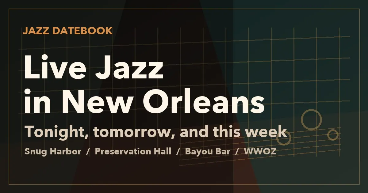 Danny Rubio & the Catahoula Music Company ft. Jeff Kreis at Maison Bourbon Jazz Club