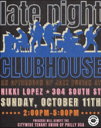 Late Night Clubhouse : an afternoon of jazz fusion at Nikki Lopez Philly
