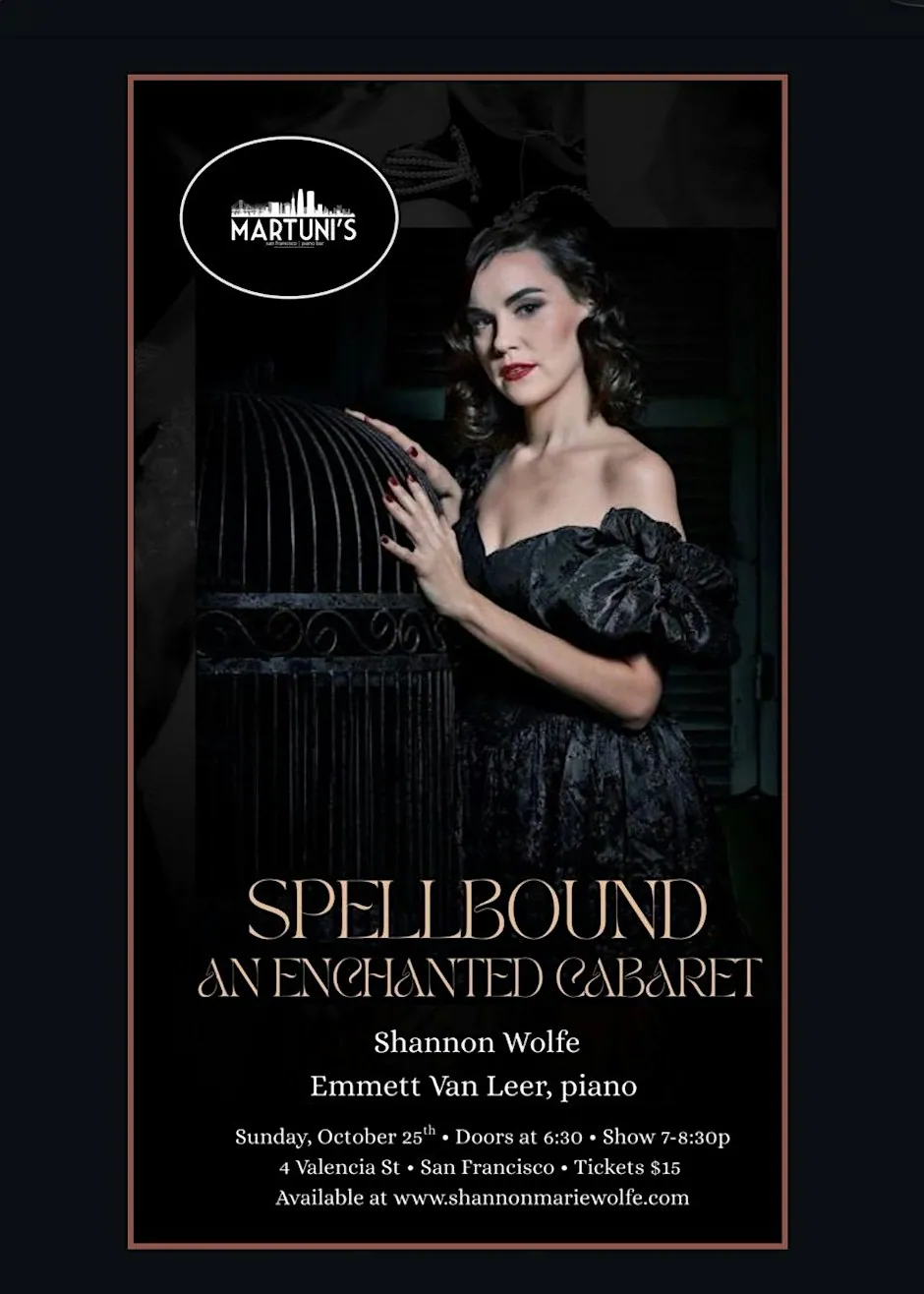 SPELLBOUND: An Enchanted Cabaret ~ Shannon Wolfe w Emmett Van Leer Trio at Martuni's