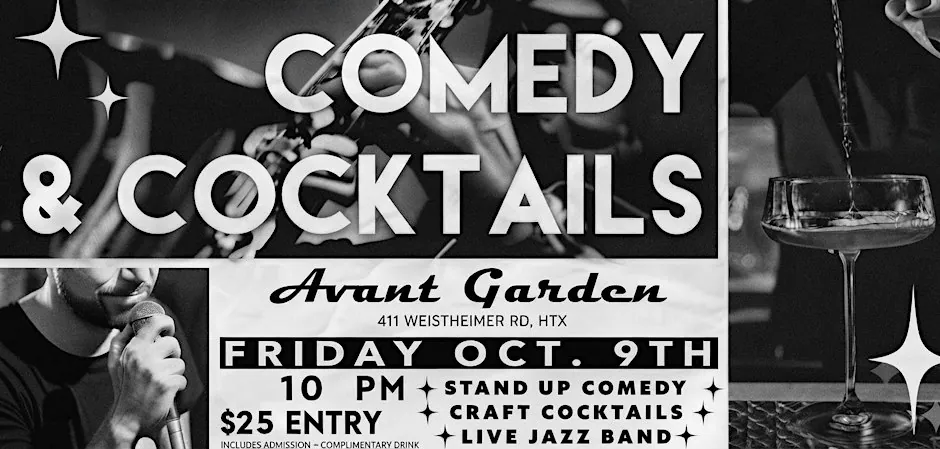 Comedy & Cocktails at Avant Garden-Live Jazz and Live Standup at AvantGarden