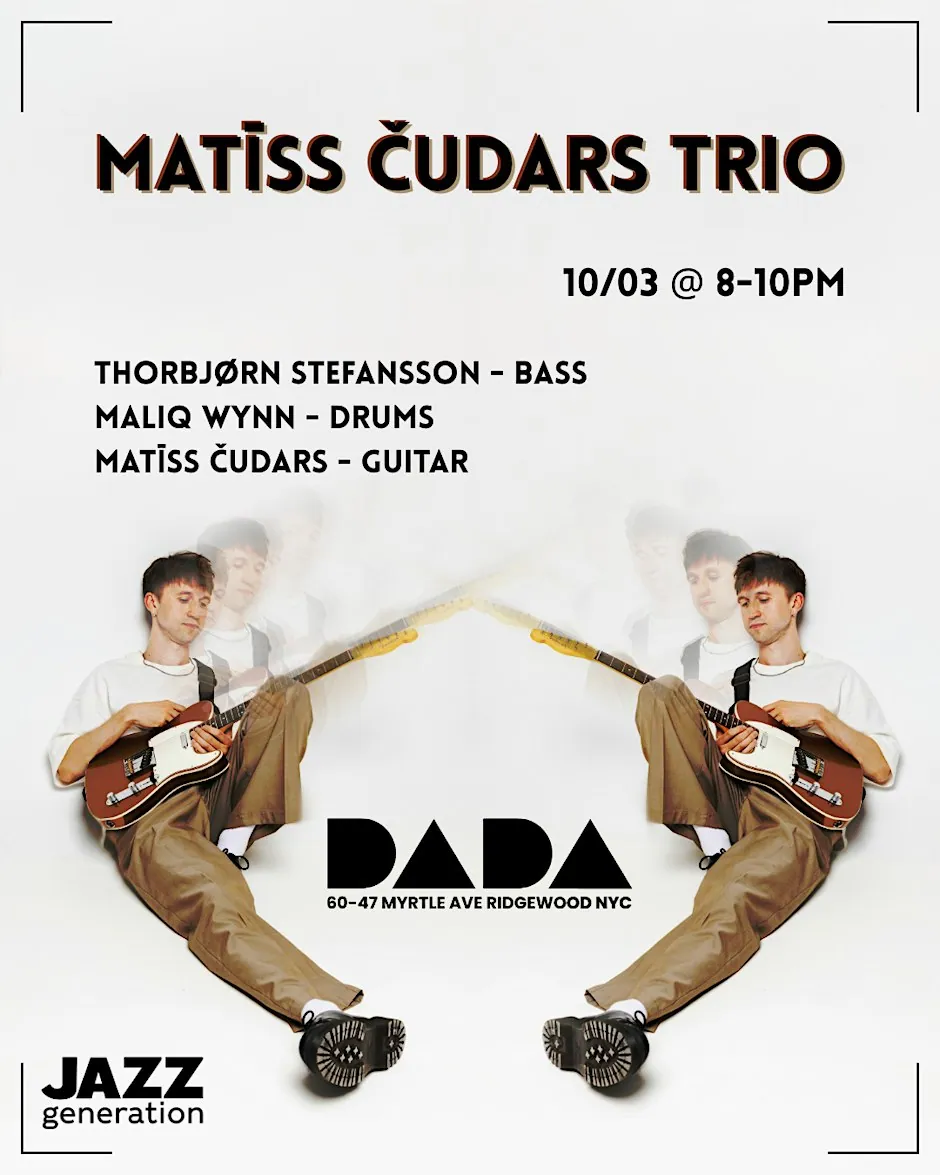JAZZ - Matīss Čudars Trio at Dada