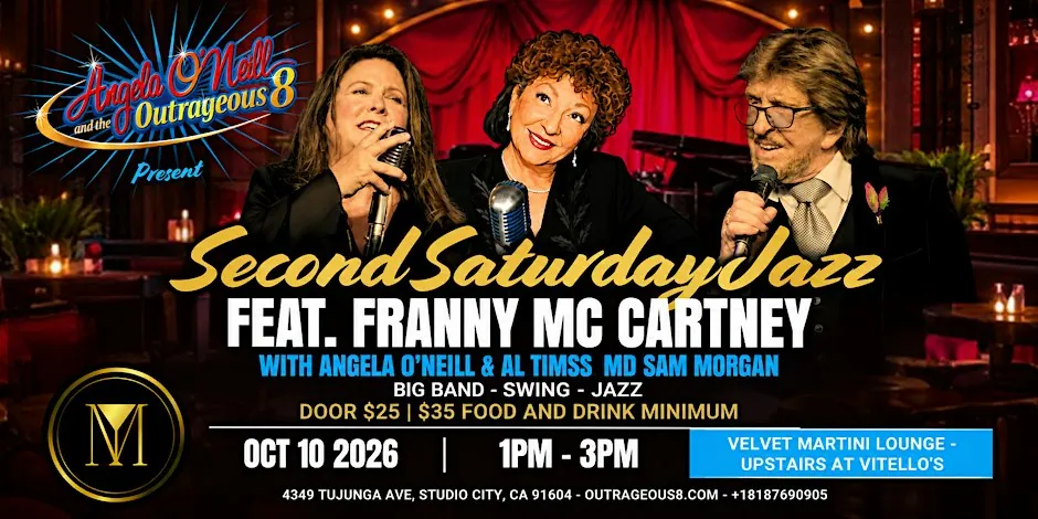 Second Saturday Jazz ft. Franny McCartney at The Velvet Martini Lounge